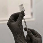 Preparación del vial y la jeringa antes del procedimiento